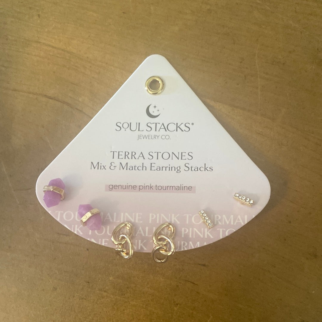 SS - Terra Stone Earring Stacks(JKA)